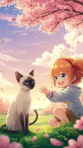 خلفيات قطط انمي للأطفال