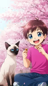 خلفيات قطط انمي للأطفال