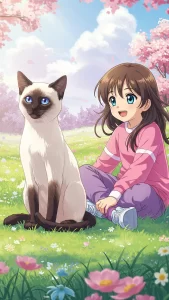 خلفيات قطط انمي للأطفال