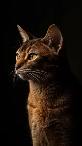 خلفيات قطط حبشية فخمة وسوداء