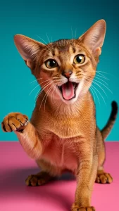 خلفيات قطط حبشية مضحكة