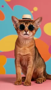 خلفيات قطط حبشية مضحكة