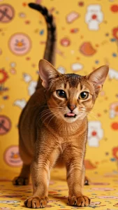 خلفيات قطط حبشية مضحكة