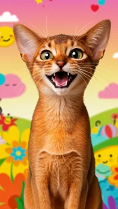 خلفيات قطط حبشية مضحكة