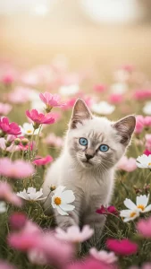 خلفيات قطط سيامي كيوت صغيرة