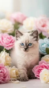 خلفيات قطط سيامي كيوت صغيرة