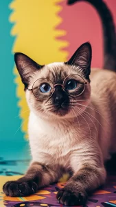 خلفيات قطط سيامي مضحكة