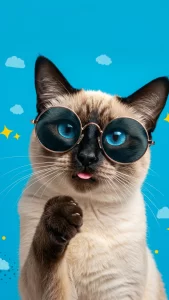 خلفيات قطط سيامي مضحكة