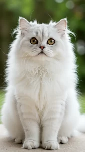 خلفيات قطط شانشيلا بيضاء ناعمة