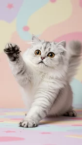 خلفيات قطط شانشيلا تضحك مناسبة للواتساب