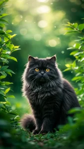 خلفيات قطط شانشيلا سوداء