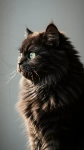 خلفيات قطط شانشيلا سوداء