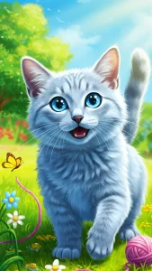 خلفيات قطط كرتونية ظريفة