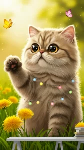 خلفيات كرتونية لقطط شانشيلا