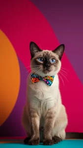 صور قطط سيامي بتعابير طريفة