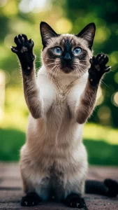 صور قطط سيامي بتعابير طريفة