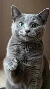 صور مضحكة للقط الأزرق الروسي