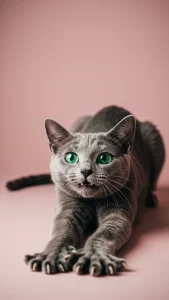 صور مضحكة للقط الأزرق الروسي