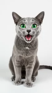 صور مضحكة للقط الأزرق الروسي