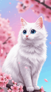 خلفيات انمي قطط الانجورا التركي كيوت