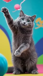 خلفيات قطط نيبيلونج تضحك