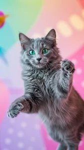 خلفيات قطط نيبيلونج تضحك