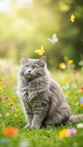 خلفيات قطط نيبيلونج تضحك