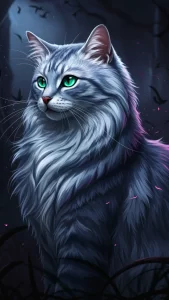 خلفيات قطط نيبيلونج كيوت أنمي سوداء