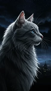 خلفيات قطط نيبيلونج كيوت أنمي سوداء