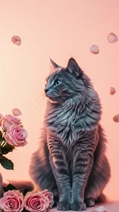 خلفيات قطط نيبيلونج وردية ورومانسية
