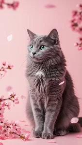 خلفيات قطط نيبيلونج وردية ورومانسية