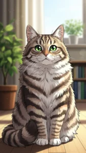  خلفيات القط السيبيري الكرتونية