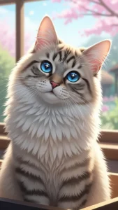 خلفيات القط السيبيري الكرتونية