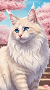 خلفيات قط الغابة النرويجي أنمي وكرتونية