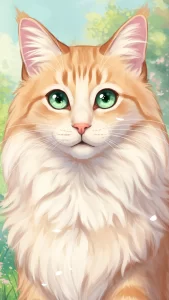 خلفيات قط الغابة النرويجي أنمي وكرتونية