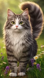 خلفيات قط الغابة النرويجي أنمي وكرتونية