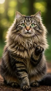 خلفيات قط الغابة النرويجي المضحكة