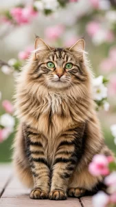 خلفيات قط الغابة النرويجي كيوت