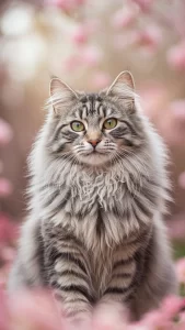 خلفيات قط الغابة النرويجي كيوت