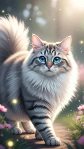 خلفيات قط سيبيري كرتونية