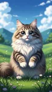 خلفيات قط سيبيري كرتونية