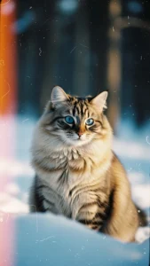 خلفيات قط سيبيري للانستغرام