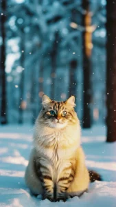 خلفيات قط سيبيري للانستغرام