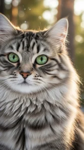 خلفيات قط سيبيري للفيسبوك