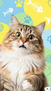 خلفيات قط سيبيري مضحكة