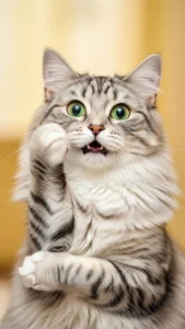 خلفيات قط سيبيري مضحكة