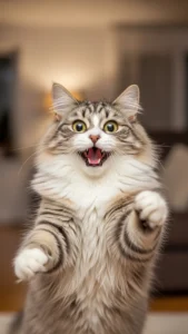 خلفيات قط سيبيري مضحكة