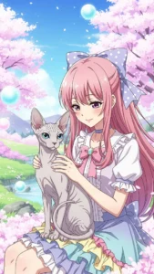 خلفيات أنمي قط فرعوني كيوت للبنات