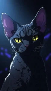 خلفيات انمي سوداء لديفون ريكس الكيوت