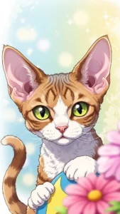 خلفيات بنات أنمي قطط كيوت بديفون ريكس